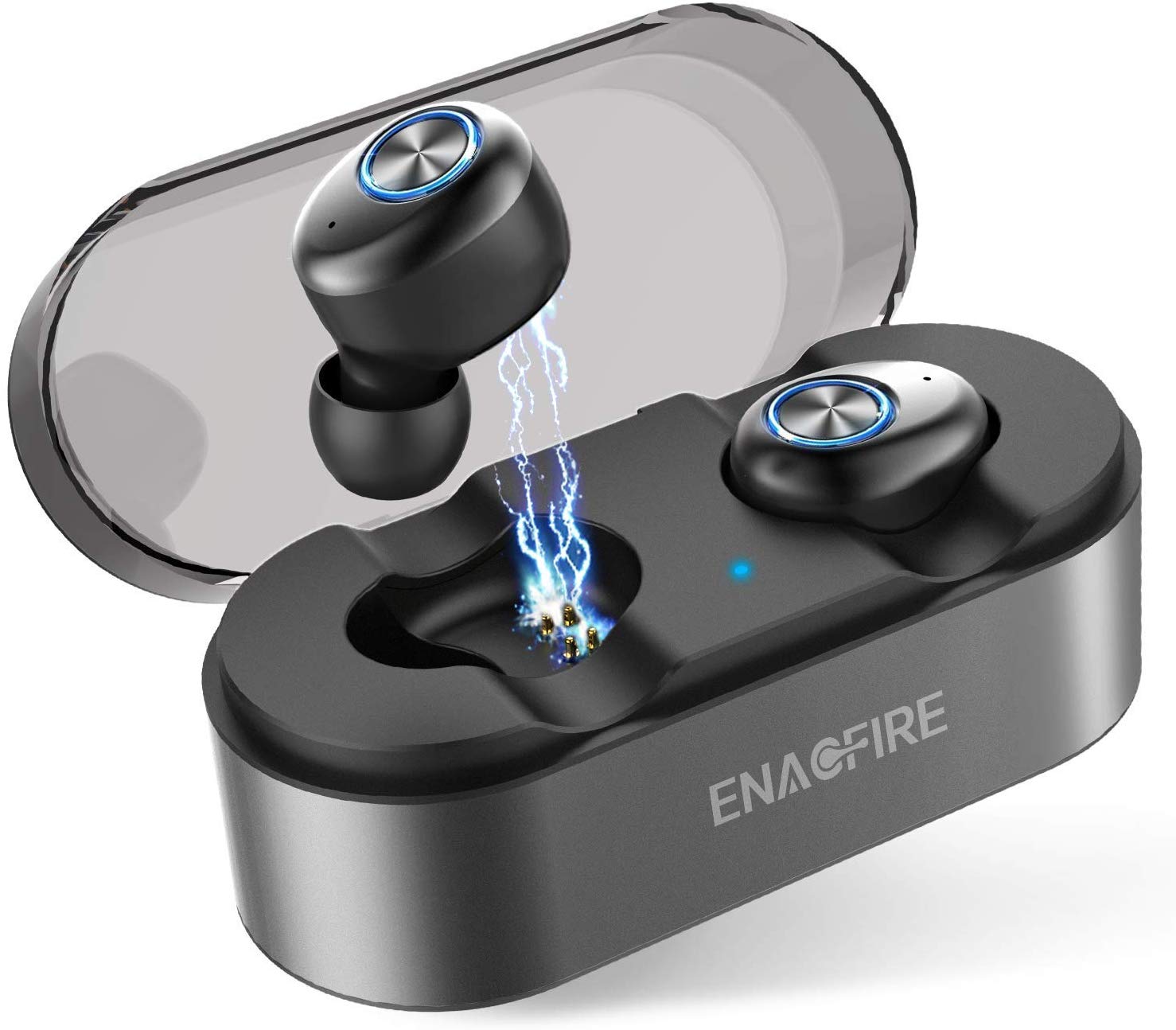 Auriculares Bluetooth 5.0 Control t/áctil Adecuado para Android//iPhone//AirPods//Samsung reducci/ón de Ruido est/éreo 3D HD Auriculares inal/ámbricos micr/ófono Incorporado y Caja de Carga