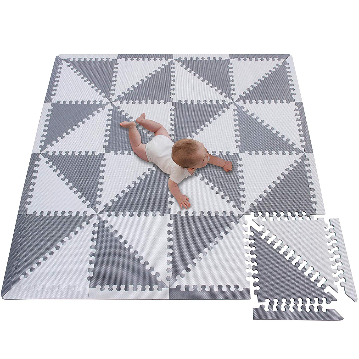 18 Piezas Alfombra Puzzle para Bebés y Niños - 30x30 Suelo Goma