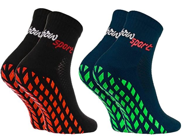 Niñas Niños Calcetines Antideslizantes de Deporte Rainbow Socks 